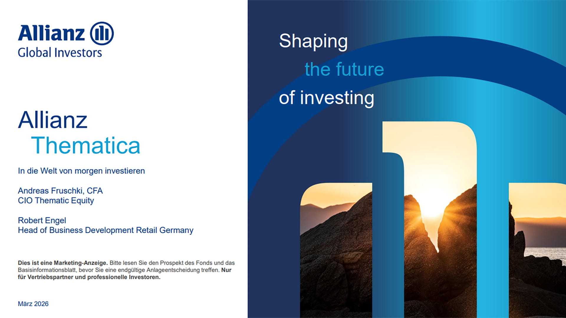 Allianz Thematica In die Welt von morgen investieren